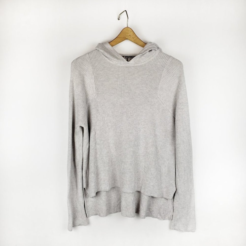 Athleta Rest Day hoodie sweater grey XS